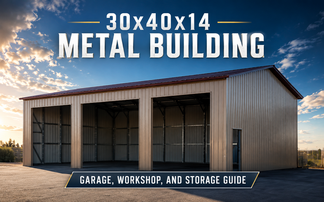 30x40x14 Metal Building: Garage, Workshop, and Storage Guide