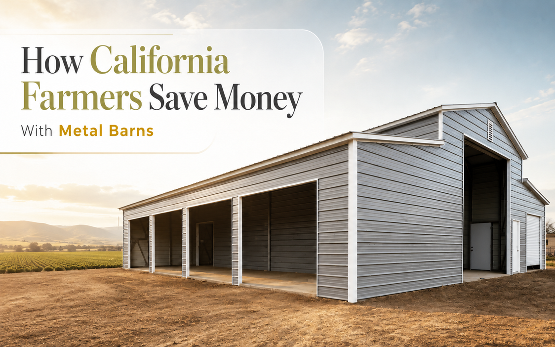 Why Metal Barns Are a Cost-Saving Choice for California Farmers