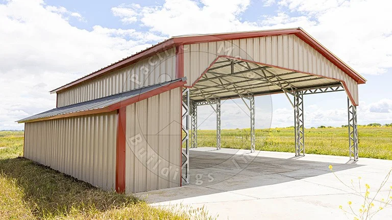 32'x40'x10' Metal Carport — metal building
